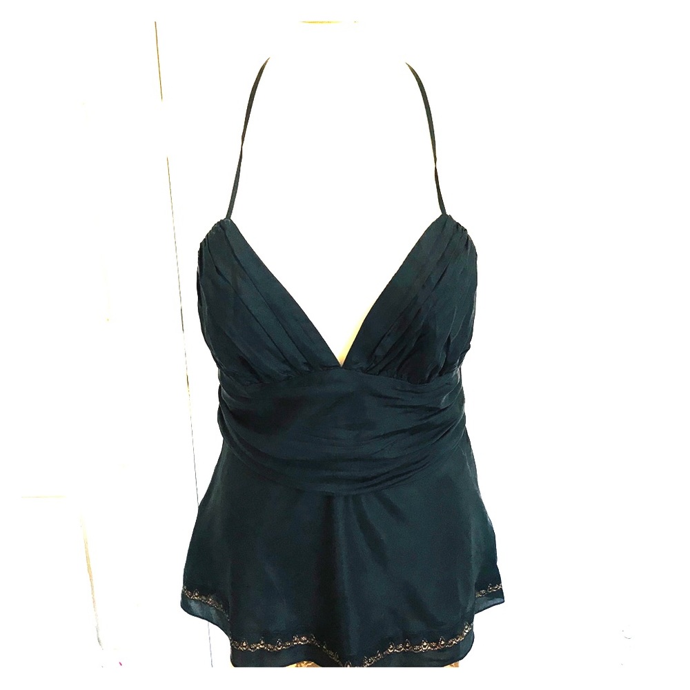 Express Silk Halter Top